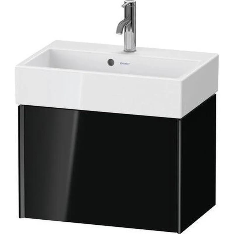 Duravit Xviu 23" x 16" x 15" One Drawer Wall-Mount Vanity Unit, Black High Gloss Lacquer (XV42160B240) Place Order