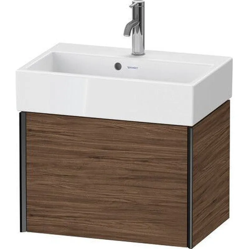 Popular Duravit Xviu 23" x 16" x 15" One Drawer Wall-Mount Vanity Unit, Walnut Dark (XV42160B221)