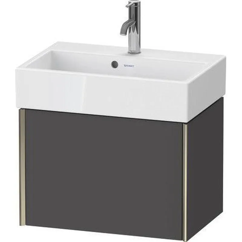 Duravit Xviu 23" x 16" x 15" One Drawer Wall-Mount Vanity Unit, Graphite Matt (XV42160B149) Holiday Sale