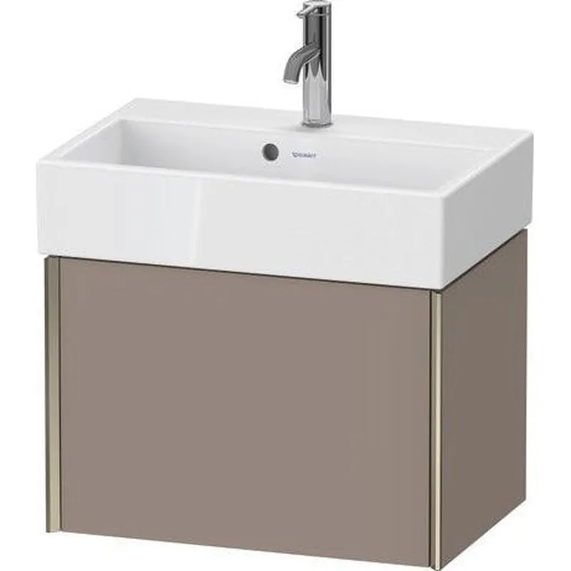 Duravit Xviu 23" x 16" x 15" One Drawer Wall-Mount Vanity Unit, Basalt Matt (XV42160B143) Trusted Brand