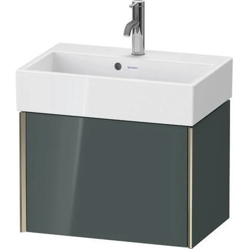 Best Seller Duravit Xviu 23" x 16" x 15" One Drawer Wall-Mount Vanity Unit, Dolomiti Grey High Gloss Lacquer (XV42160B138)