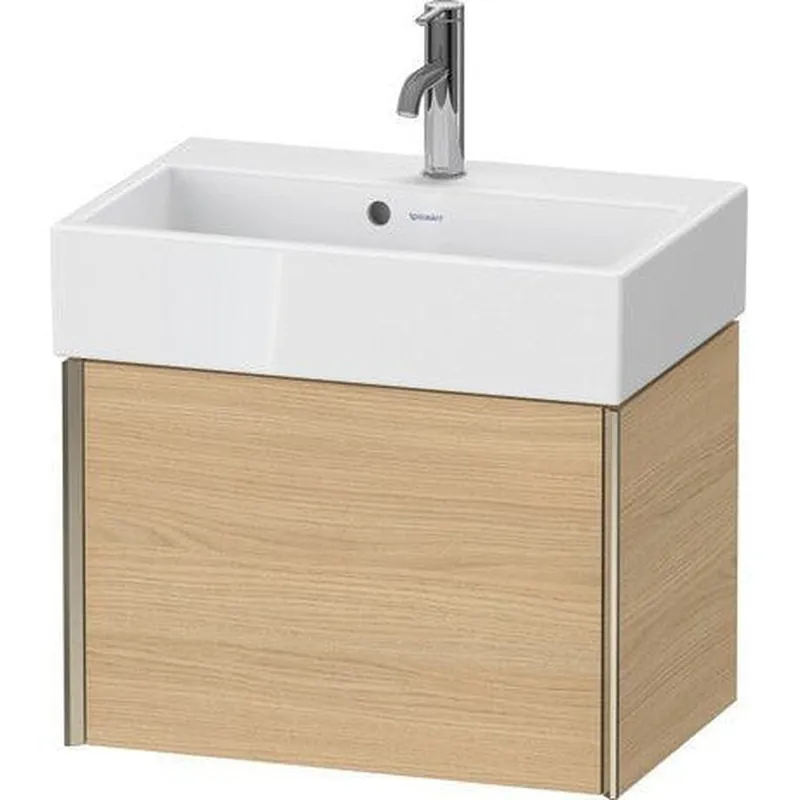 Duravit Xviu 23" x 16" x 15" One Drawer Wall-Mount Vanity Unit, Natural Oak (XV42160B130) Genuine