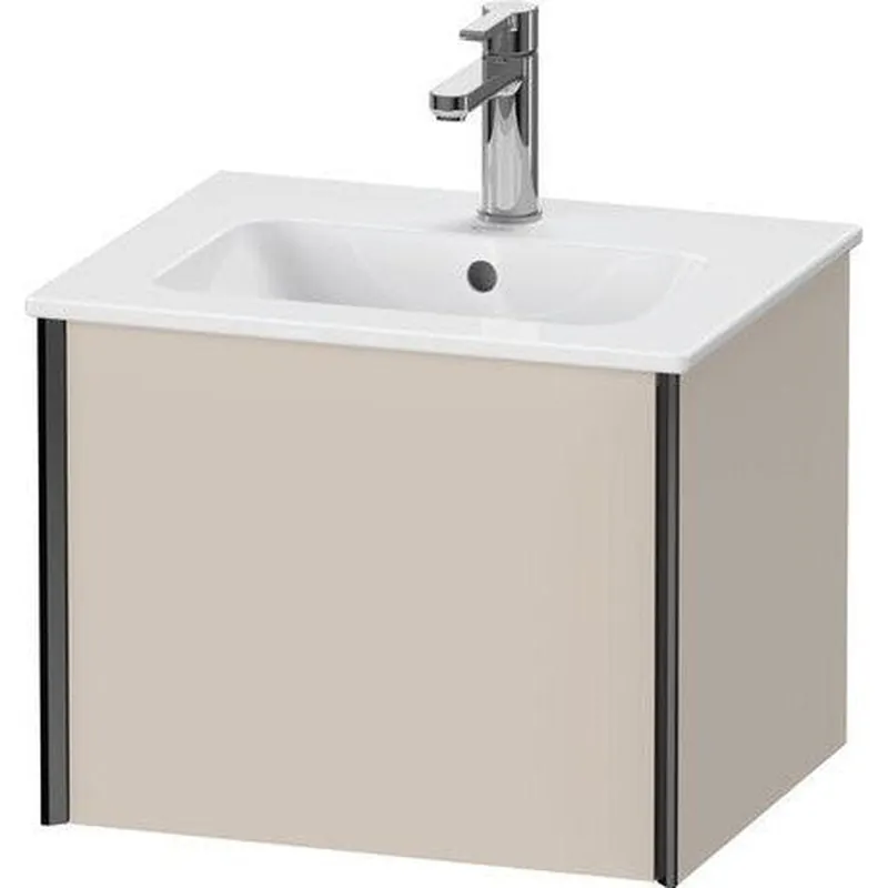 Duravit Xviu 20" x 16" x 17" One Drawer Wall-Mount Vanity Unit, Taupe Matt (XV42150B291) Buy Direct