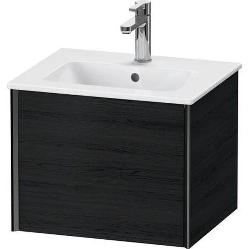Exclusive Offer Duravit Xviu 20" x 16" x 17" One Drawer Wall-Mount Vanity Unit, Oak Black (XV42150B216)