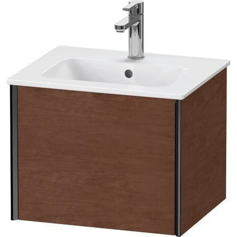 Big Sale Duravit Xviu 20" x 16" x 17" One Drawer Wall-Mount Vanity Unit, American Walnut (XV42150B213)