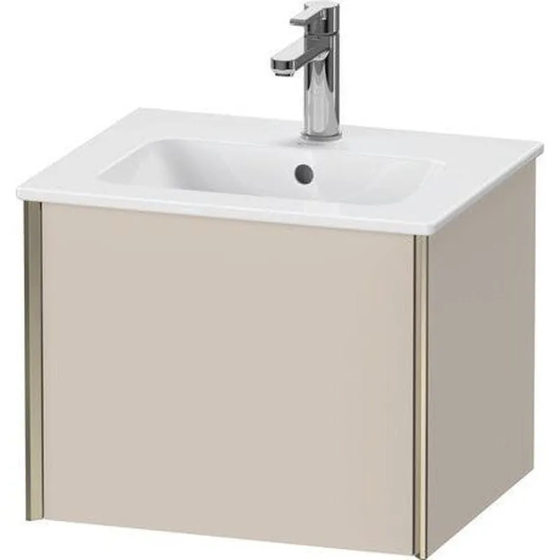 Markdown Duravit Xviu 20" x 16" x 17" One Drawer Wall-Mount Vanity Unit, Taupe Matt (XV42150B191)