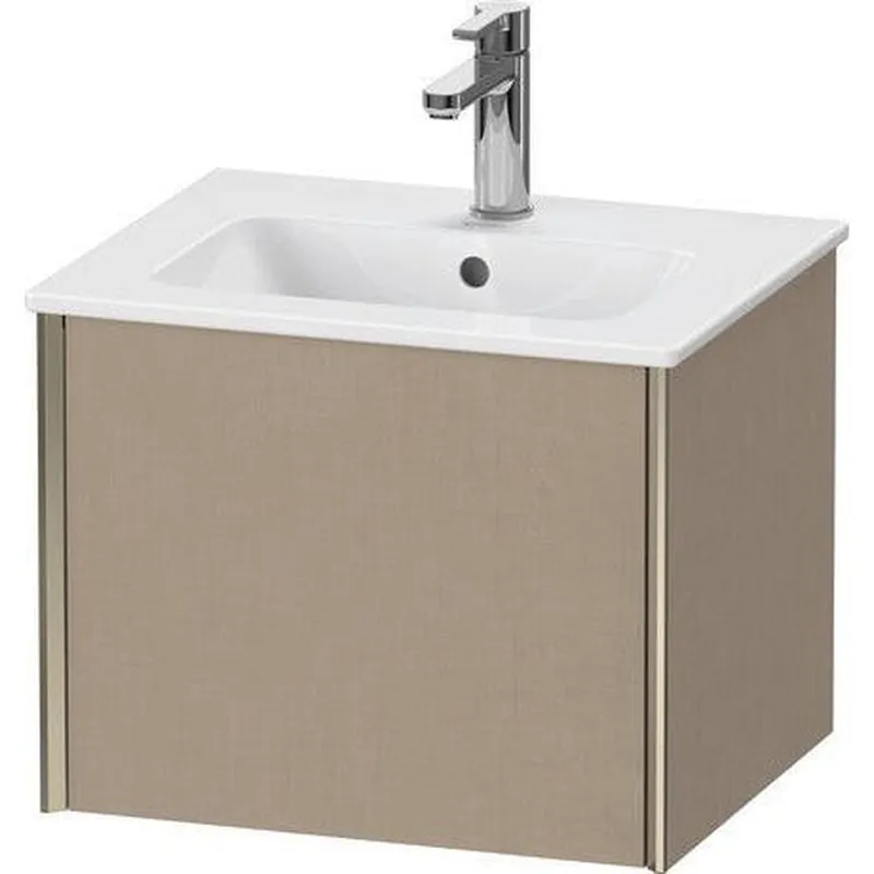 Duravit Xviu 20" x 16" x 17" One Drawer Wall-Mount Vanity Unit, Linen (XV42150B175) Worldwide Shipping