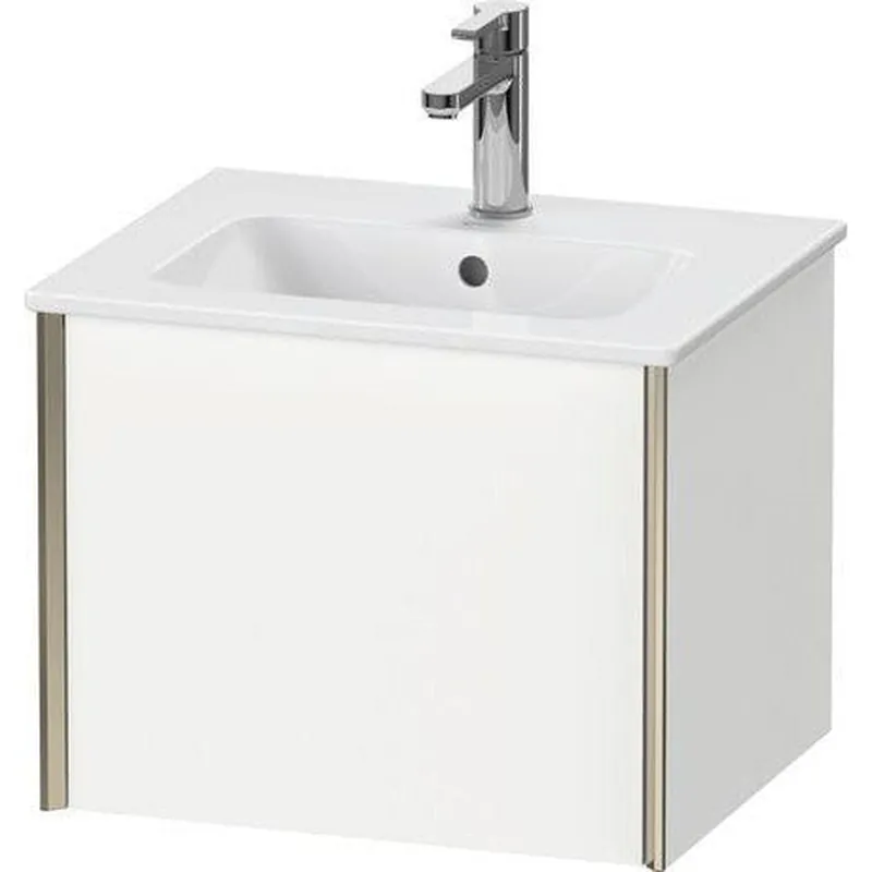 Duravit Xviu 20" x 16" x 17" One Drawer Wall-Mount Vanity Unit, White Matt (XV42150B118) Final Sale