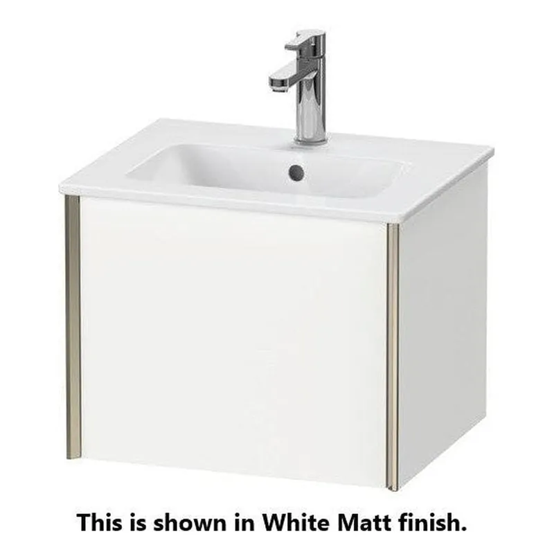 Duravit Xviu 20" x 16" x 17" One Drawer Wall-Mount Vanity Unit, Brushed Oak (XV42150B112) Affordable