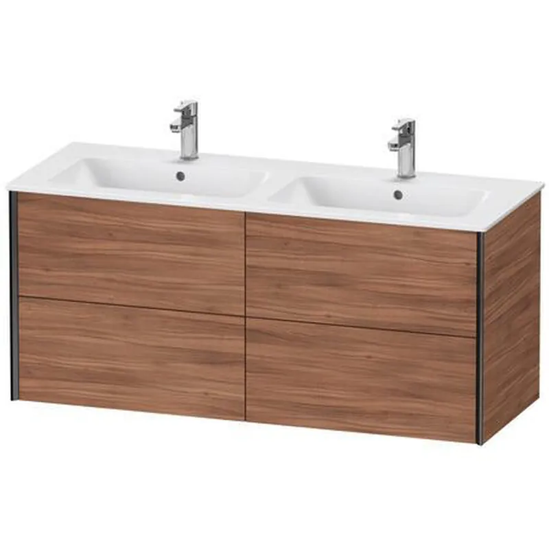 Duravit Xviu 50" x 22" x 19" Four Drawer Wall-Mount Vanity Unit, Natural Walnut (XV41290B279) Reduced Price