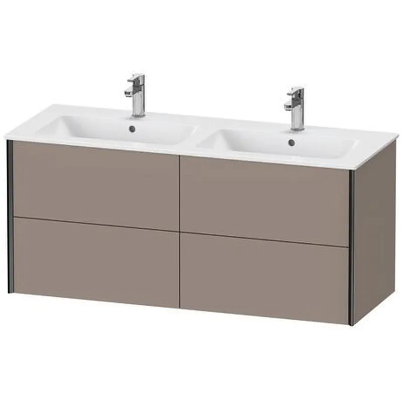 Duravit Xviu 50" x 22" x 19" Four Drawer Wall-Mount Vanity Unit, Basalt Matt (XV41290B243) Order Now