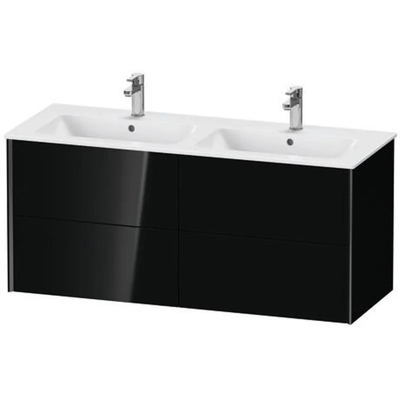 Duravit Xviu 50" x 22" x 19" Four Drawer Wall-Mount Vanity Unit, Black High Gloss Lacquer (XV41290B240) Mega Sale