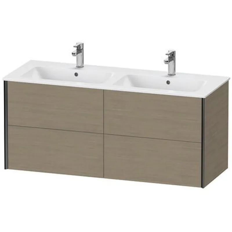 Duravit Xviu 50" x 22" x 19" Four Drawer Wall-Mount Vanity Unit, Oak Terra (XV41290B235) While Supplies Last