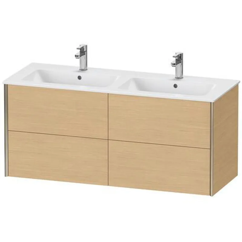 Duravit Xviu 50" x 22" x 19" Four Drawer Wall-Mount Vanity Unit, Natural Oak (XV41290B130) Mega Sale