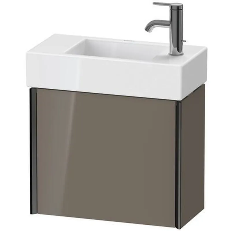 Duravit Xviu 19" x 16" x 9" One Door Wall-Mount Vanity Unit With Right Hinge, Flannel Grey High Gloss Lacquer (XV4232RB289) Hot Picks