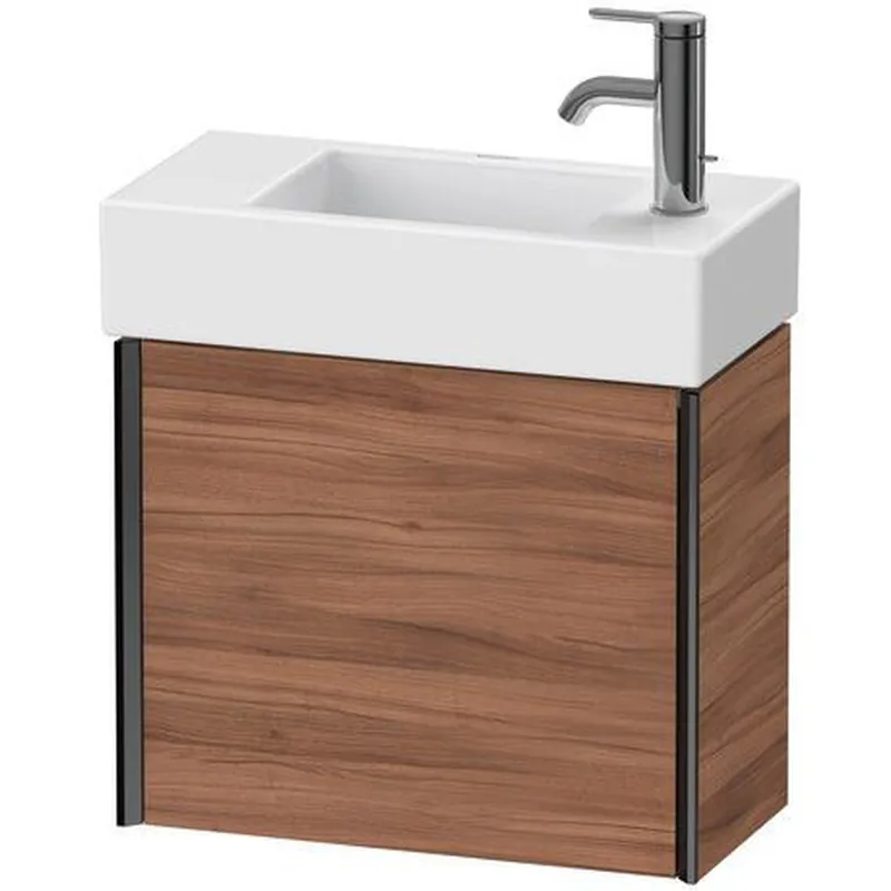 Duravit Xviu 19" x 16" x 9" One Door Wall-Mount Vanity Unit With Right Hinge, Natural Walnut (XV4232RB279) New Arrival