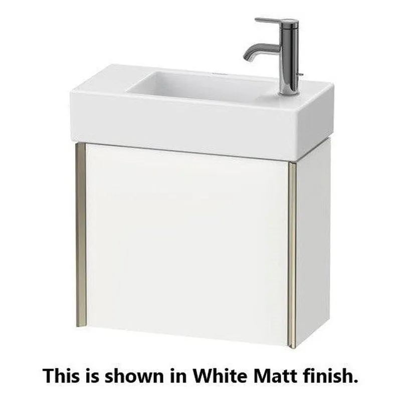 Trusted Brand Duravit Xviu 19" x 16" x 9" One Door Wall-Mount Vanity Unit With Right Hinge, Natural Oak (XV4232RB230)