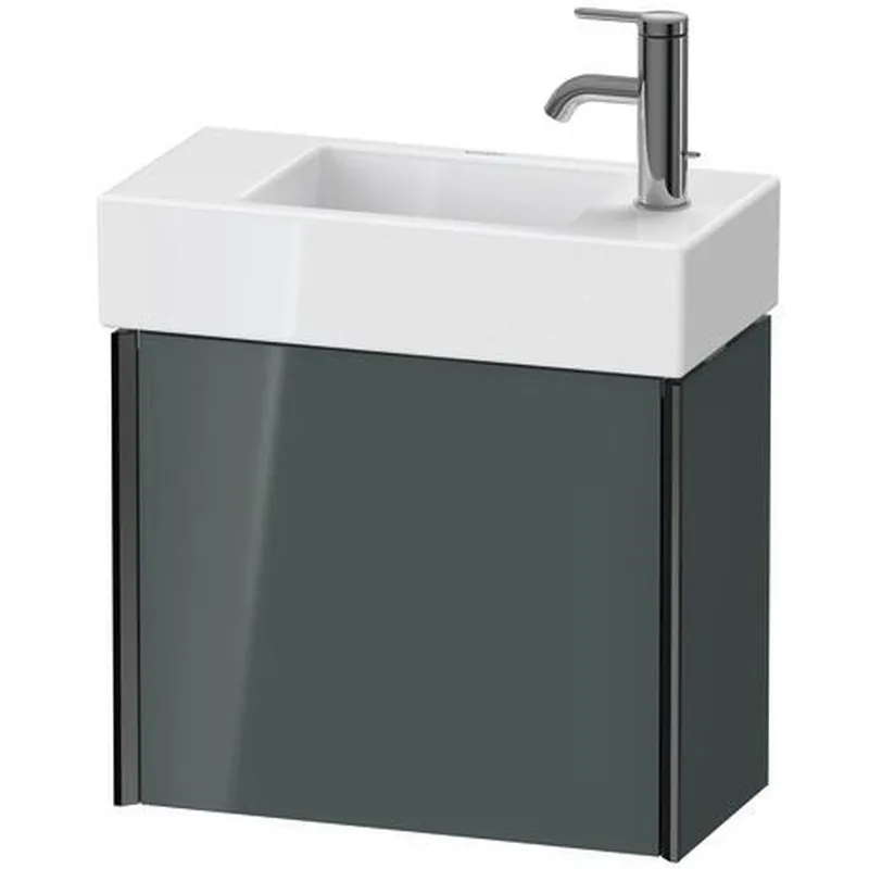Duravit Xviu 19" x 16" x 9" One Door Wall-Mount Vanity Unit With Left Hinge, Dolomiti Grey High Gloss Lacquer (XV4232LB238) Buy Today