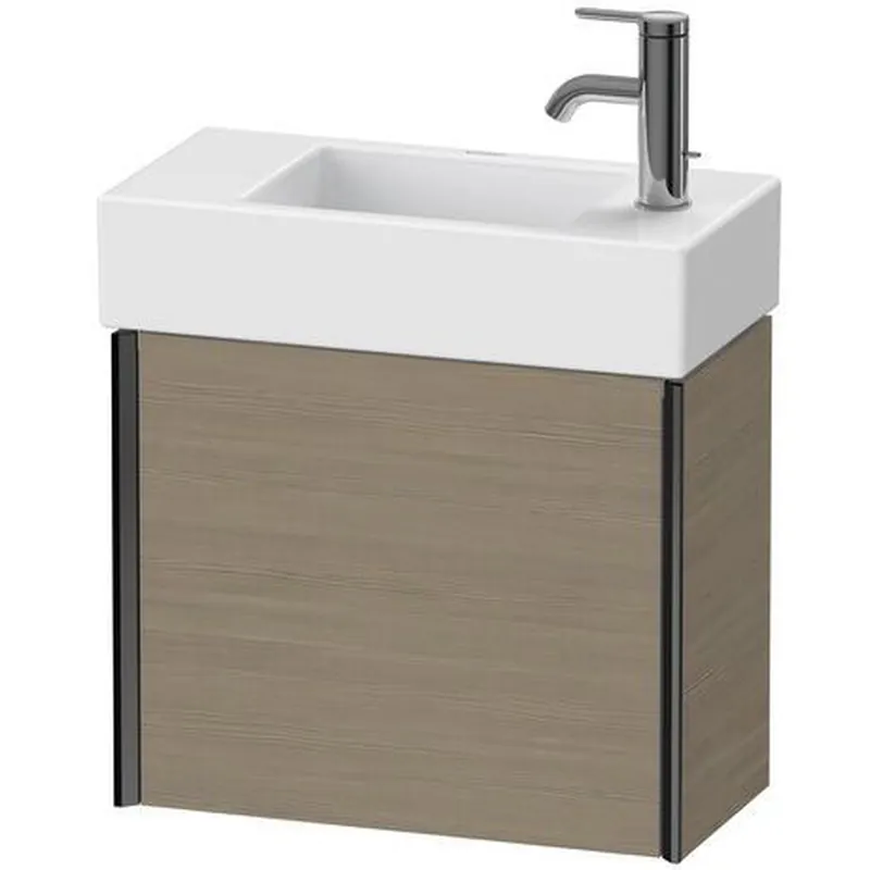 Trusted Brand Duravit Xviu 19" x 16" x 9" One Door Wall-Mount Vanity Unit With Left Hinge, Oak Terra (XV4232LB235)