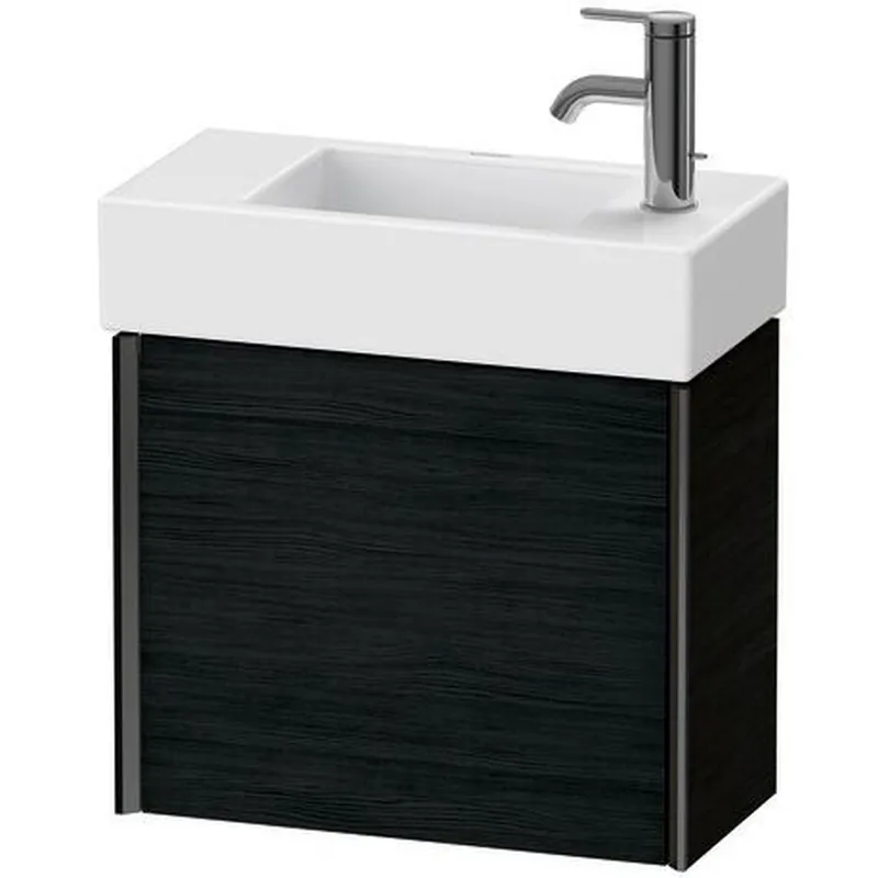 Duravit Xviu 19" x 16" x 9" One Door Wall-Mount Vanity Unit With Left Hinge, Oak Black (XV4232LB216) Express Delivery