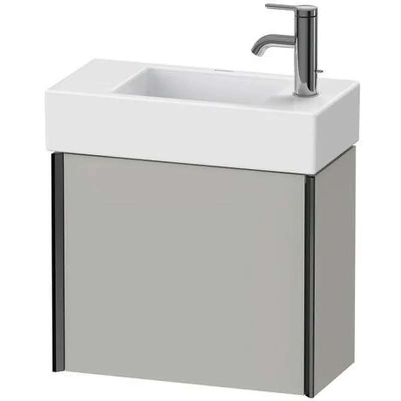Duravit Xviu 19" x 16" x 9" One Door Wall-Mount Vanity Unit With Left Hinge, Concrete Grey Matt (XV4232LB207) Top Pick