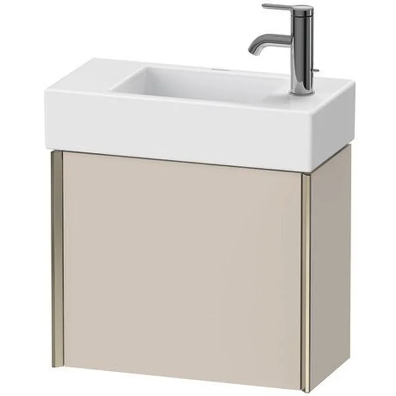 Duravit Xviu 19" x 16" x 9" One Door Wall-Mount Vanity Unit With Left Hinge, Taupe Matt (XV4232LB191) Shop Now