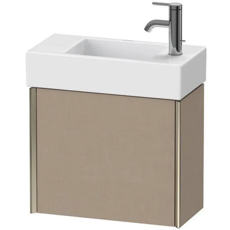Duravit Xviu 19" x 16" x 9" One Door Wall-Mount Vanity Unit With Left Hinge, Linen (XV4232LB175) Viral