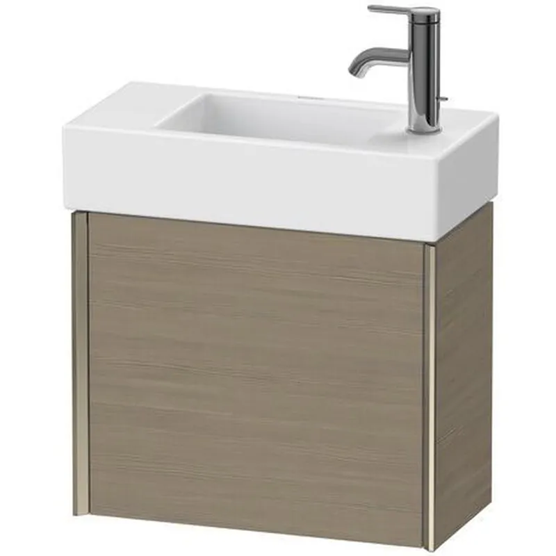 Buy Online Duravit Xviu 19" x 16" x 9" One Door Wall-Mount Vanity Unit With Left Hinge, Oak Terra (XV4232LB135)