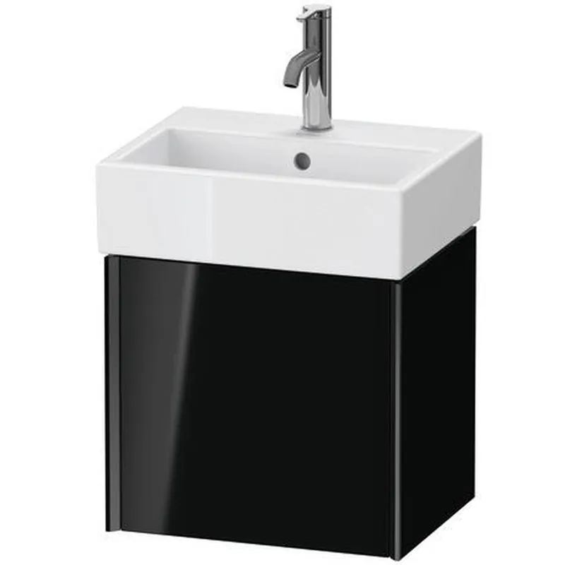 Wholesale Duravit Xviu 17" x 16" x 13" One Door Wall-Mount Vanity Unit With Right Hinge, Black High Gloss Lacquer (XV4231RB240)