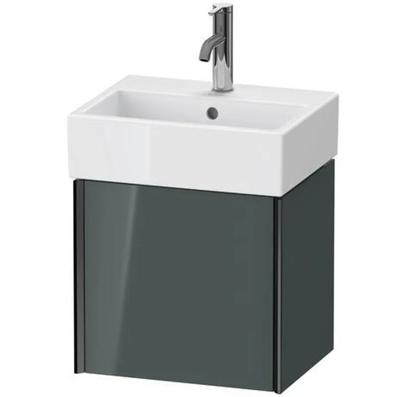 Duravit Xviu 17" x 16" x 13" One Door Wall-Mount Vanity Unit With Right Hinge, Dolomiti Grey High Gloss Lacquer (XV4231RB238) Buy Today