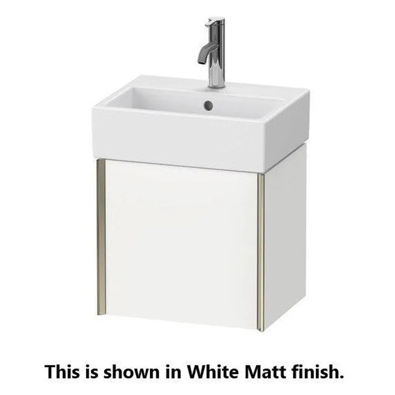 Duravit Xviu 17" x 16" x 13" One Door Wall-Mount Vanity Unit With Right Hinge, Oak Black (XV4231RB216) While Supplies Last
