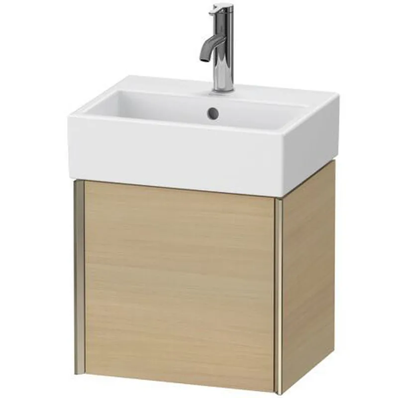 Duravit Xviu 17" x 16" x 13" One Door Wall-Mount Vanity Unit With Right Hinge, Mediterreanean Oak Real Wood Veneer (XV4231RB171) Mega Sale