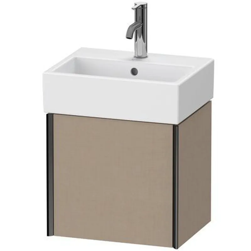 Duravit Xviu 17" x 16" x 13" One Door Wall-Mount Vanity Unit With Left Hinge, Linen (XV4231LB275) Limited Offer