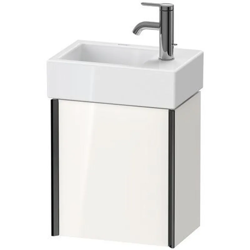 Duravit Xviu 14" x 16" x 9" One Door Wall-Mount Vanity Unit With Right Hinge, White High Gloss (XV4230RB222) Flash Sale