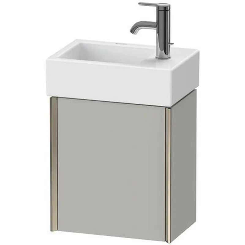 Order Now Duravit Xviu 14" x 16" x 9" One Door Wall-Mount Vanity Unit With Right Hinge, Concrete Grey Matt (XV4230RB107)