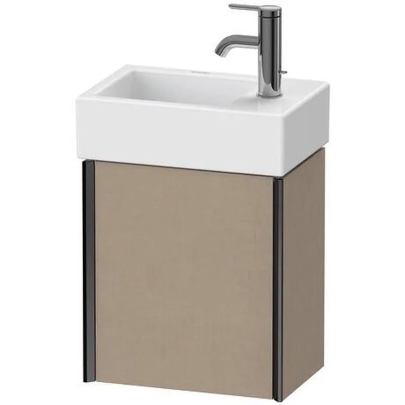 Duravit Xviu 14" x 16" x 9" One Door Wall-Mount Vanity Unit With Left Hinge, Linen (XV4230LB275) Clearance