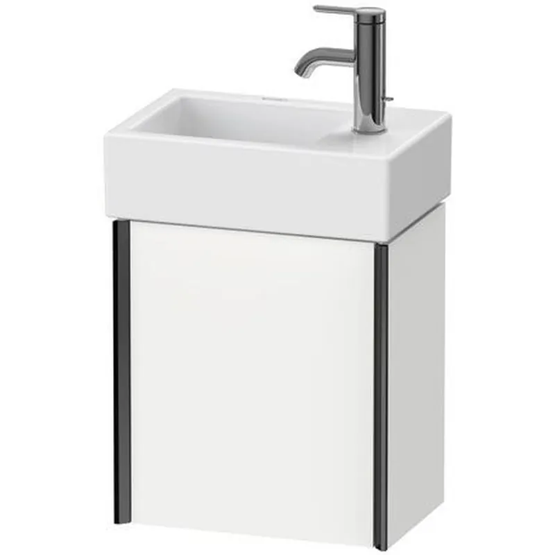 Duravit Xviu 14" x 16" x 9" One Door Wall-Mount Vanity Unit With Left Hinge, White Matt (XV4230LB218) Warranty Included