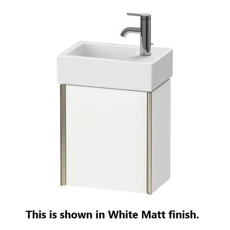Time-Limited Duravit Xviu 14" x 16" x 9" One Door Wall-Mount Vanity Unit With Left Hinge, Cashmere Oak (XV4230LB111)