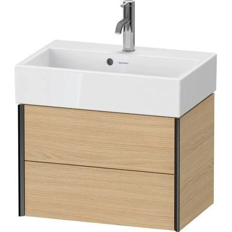 Price Drop Duravit Xviu 23" x 16" x 15" Two Drawer Wall-Mount Vanity Unit, Natural Oak (XV43160B230)