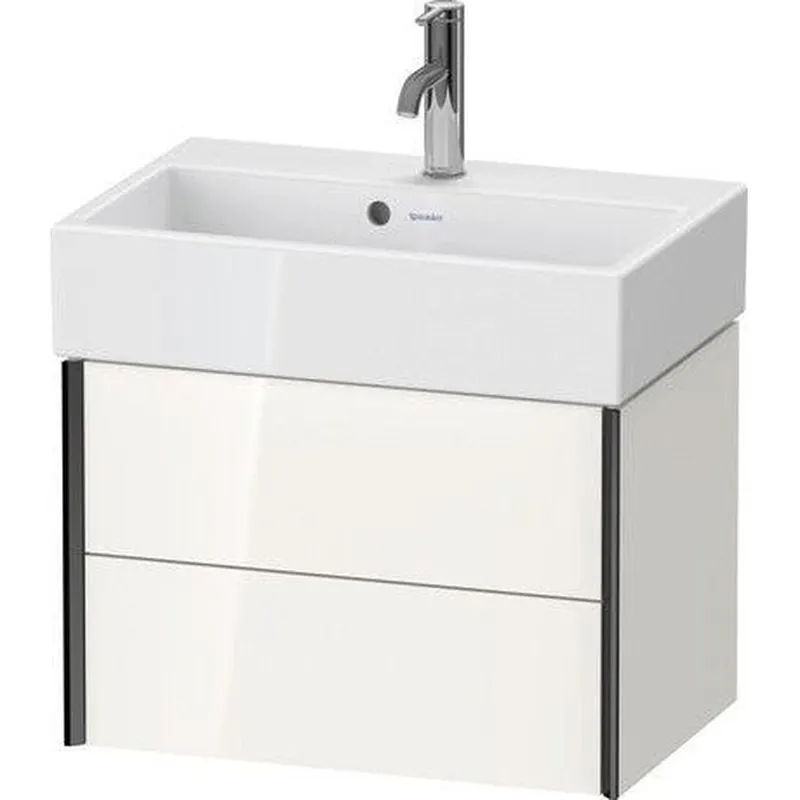 Buy Online Duravit Xviu 23" x 16" x 15" Two Drawer Wall-Mount Vanity Unit, White High Gloss (XV43160B222)
