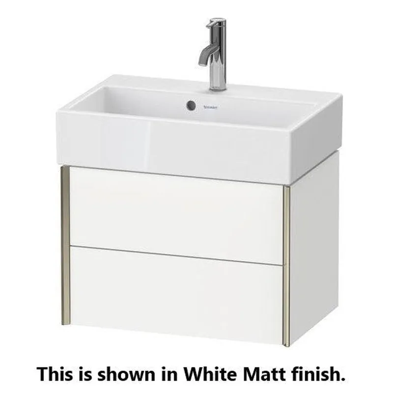 Hot Picks Duravit Xviu 23" x 16" x 15" Two Drawer Wall-Mount Vanity Unit, Cashmere Oak (XV43160B211)