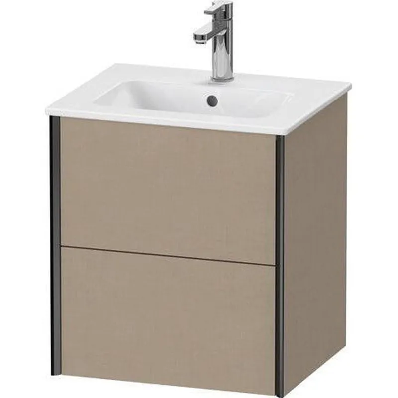 Duravit Xviu 20" x 22" x 17" Two Drawer Wall-Mount Vanity Unit, Linen (XV43150B275) Free Returns