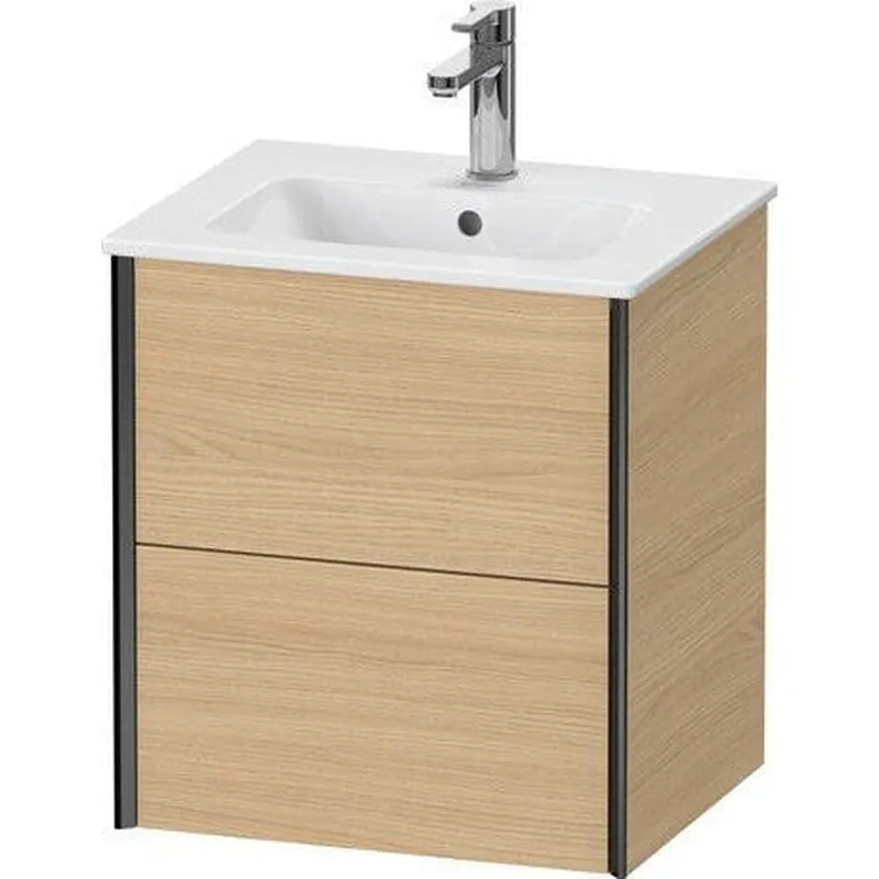 Free Delivery Duravit Xviu 20" x 22" x 17" Two Drawer Wall-Mount Vanity Unit, Natural Oak (XV43150B230)