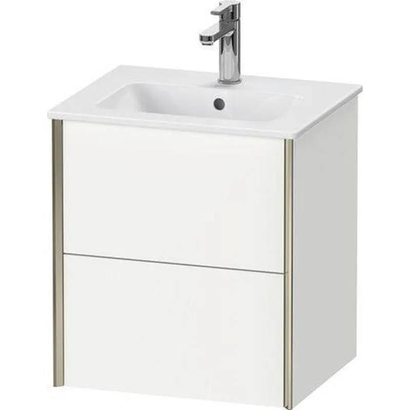 Don’t Miss Out Duravit Xviu 20" x 22" x 17" Two Drawer Wall-Mount Vanity Unit, White Matt (XV43150B118)
