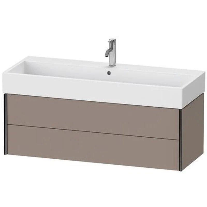 Duravit Xviu 47" x 16" x 18" Two Drawer Wall-Mount Vanity Unit, Basalt Matt (XV43380B243) Save Now