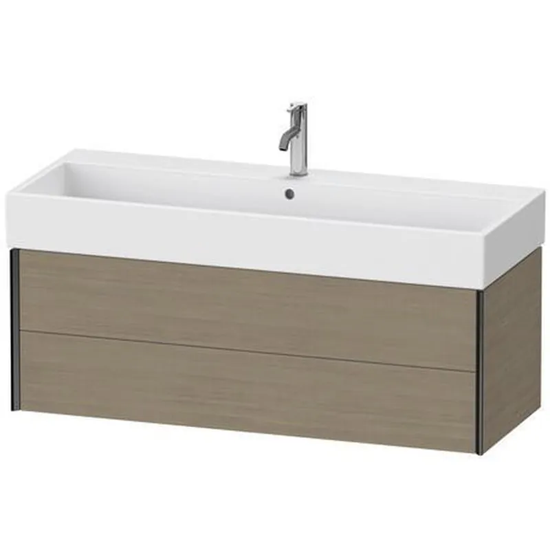 Price Drop Duravit Xviu 47" x 16" x 18" Two Drawer Wall-Mount Vanity Unit, Oak Terra (XV43380B235)