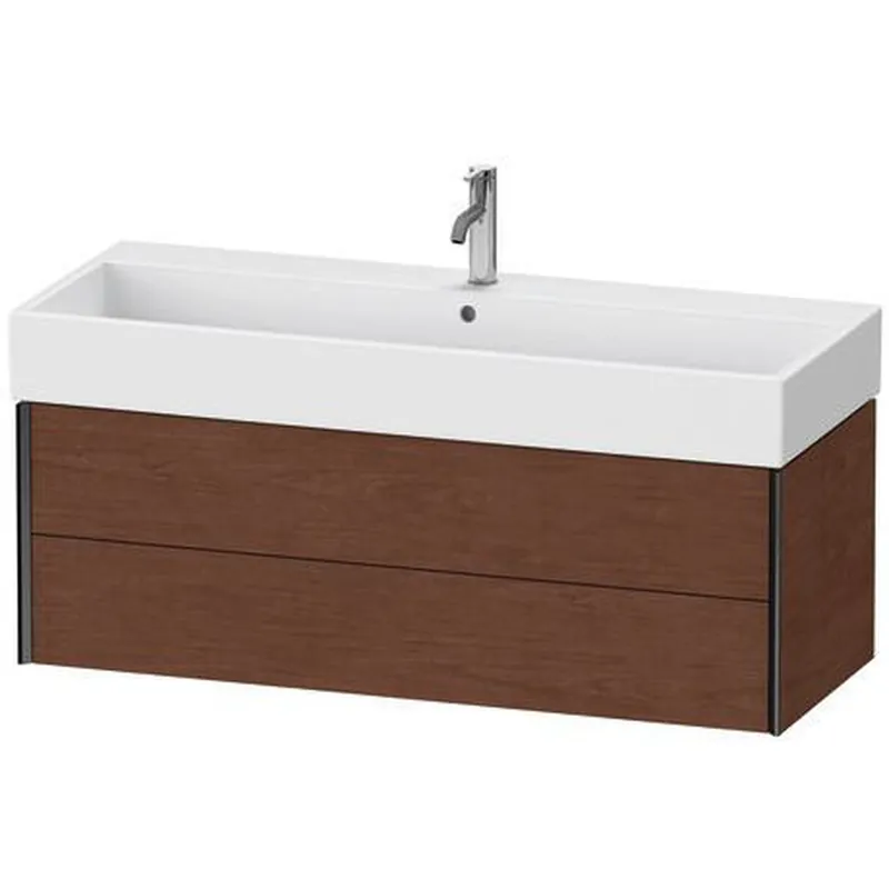 Duravit Xviu 47" x 16" x 18" Two Drawer Wall-Mount Vanity Unit, American Walnut (XV43380B213) Best Choice