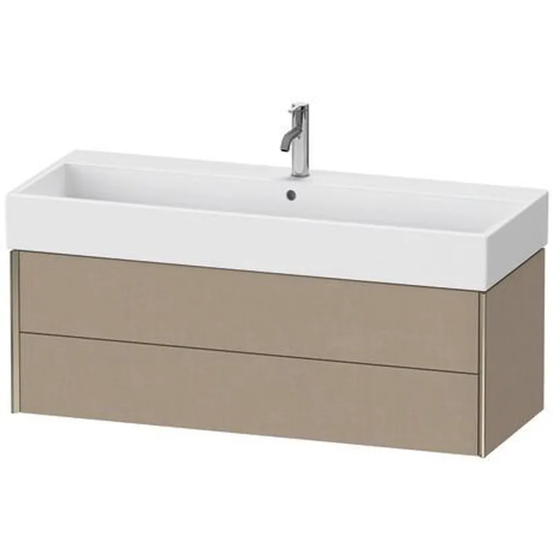 Top Rated Duravit Xviu 47" x 16" x 18" Two Drawer Wall-Mount Vanity Unit, Linen (XV43380B175)