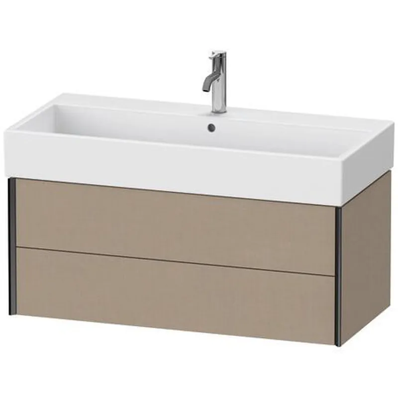 Buy Direct Duravit Xviu 39" x 16" x 18" Two Drawer Wall-Mount Vanity Unit, Linen (XV43370B275)