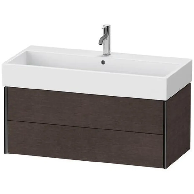 Duravit Xviu 39" x 16" x 18" Two Drawer Wall-Mount Vanity Unit, Brushed Dark Oak Real Wood Veneer (XV43370B272) Hot Deal